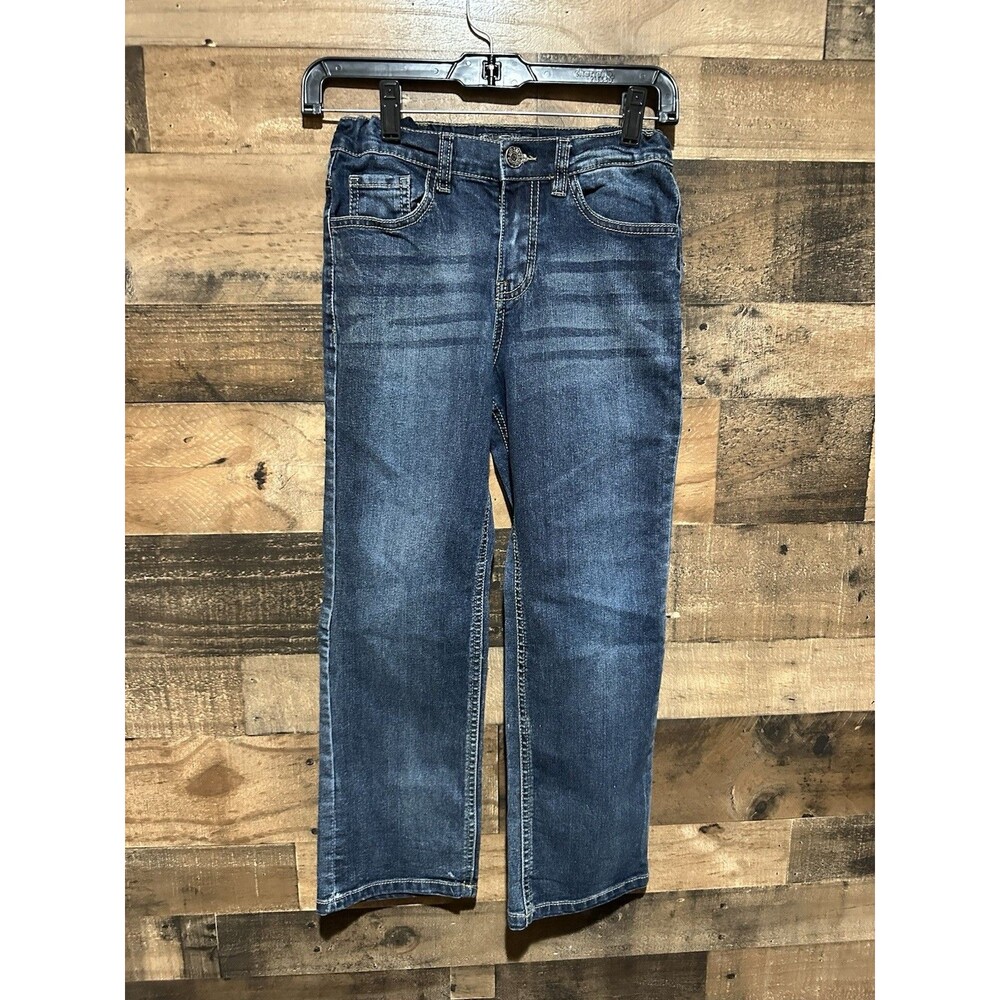 Silver Kids Boys Youth Denim Jeans 8 Garret Adjustable Waist